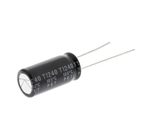 63-5027-79　Rubycon 820μF 25V dc Aluminium Electrolytic Capacitor, Through Hole 10 (Dia.) x 20mm +105°C 10mm 5mm　25ZLH820MEFC10X20