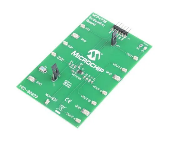 63-4962-57　Microchip MCP4728EV 12-bit DAC Development Kit for MCP4728　MCP4728EV