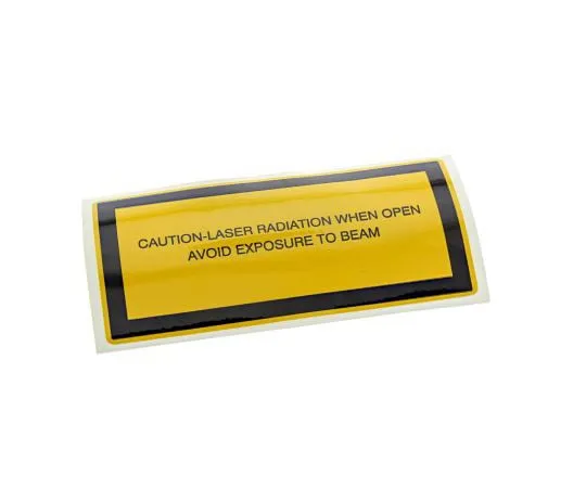 63-6550-49　Brady Y163067 5 x Laser Radiation Hazard Label (English), Black/Yellow Self-Adhesive Vinyl　Y163067