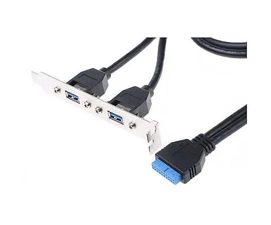 63-5111-06　Clever Little Box USB 3.0, Female USB A to Female 20 Pin Connector, 0.9m USB Cable　796-6825