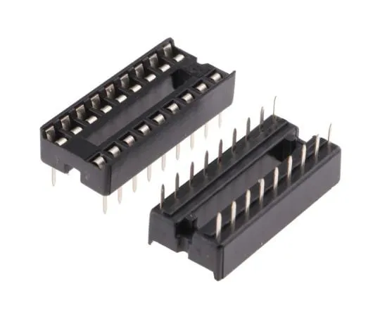 63-4940-35　ASSMANN WSW 2.54mm Pitch Vertical 18 Way, Through Hole Stamped Pin Open Frame IC Dip Socket, 1A　A 18-LC-TT