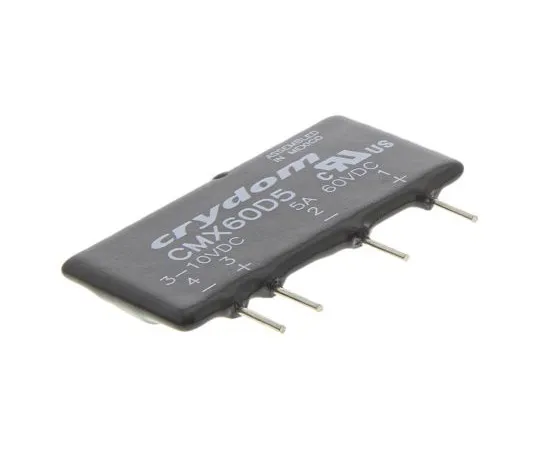 63-5039-29　Sensata / Crydom 5 A SPST Solid State Relay, DC, PCB Mount, MOSFET, 60 V dc Maximum Load　CMX60D5