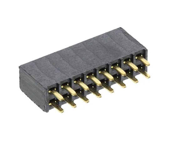 63-5080-28　Samtec SSW Series 2.54mm Pitch 16 Way 2 Row Straight PCB Socket, Through Hole, Solder Termination　SSW-108-01-G-D