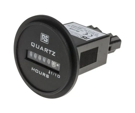 63-5165-66　RS PRO Hour Counter, 6 digits, Digital, Spade Terminal Connection, 90 → 264 V ac　896-6933