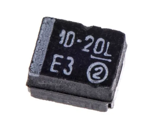 63-4959-10　Vishay Tantalum Capacitor 10μF 20V dc MnO2 Solid ±10% Tolerance 293D Series　293D106X9020B2TE3