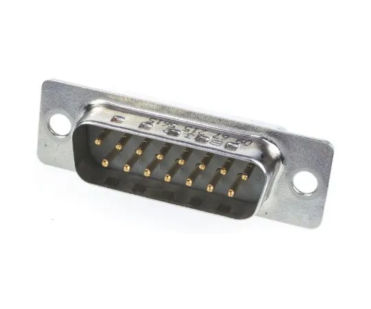 63-4971-12　Harting Panel Mount, 15 Pin D-sub Connector Plug, Shell Size A　9672155615