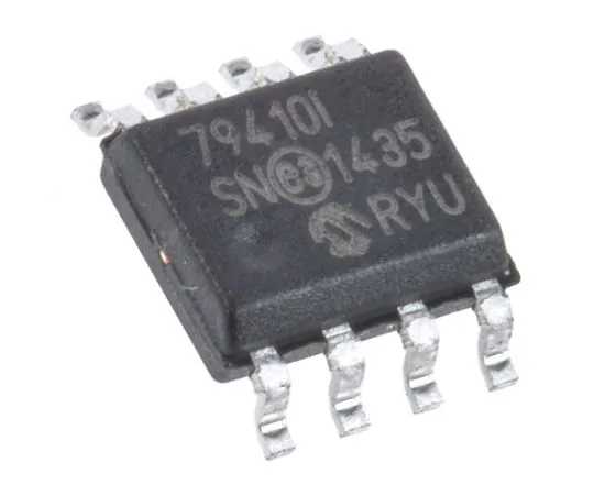 63-5028-27　Microchip MCP79410-I/SN, Real Time Clock (RTC), 64B RAM Serial-I2C, 8-Pin SOIC　MCP79410-I/SN