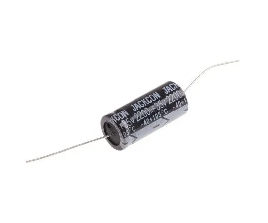 63-4990-47　RS PRO 2200μF 35V dc Aluminium Electrolytic Capacitor, Through Hole 16 (Dia.) x 36mm +105°C 16mm 36mm　707-6675