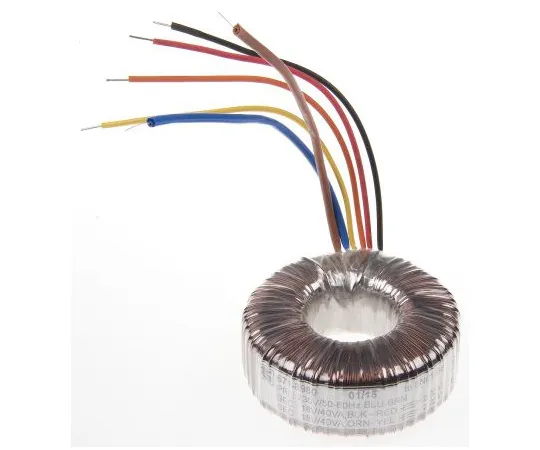 63-4937-37　2 Output Toroidal Transformer, 80VA, 2 x 18V ac　671-8980