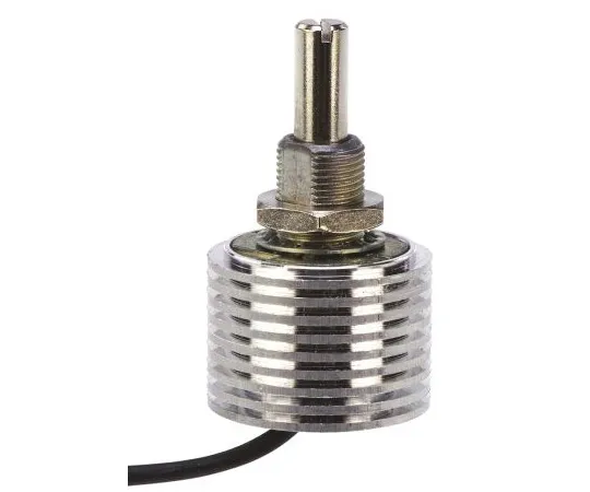 63-4958-80　Vishay 1 Gang Rotary Cermet Potentiometer with a 6 mm Dia. Shaft, 100Ω, ±20%, 6W, Linear PE60L0FLW101MA　PE60L0FLW101MA
