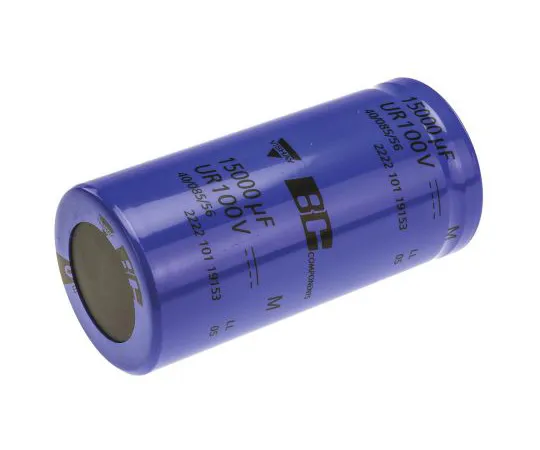 63-4952-34　Vishay 15000μF 100V dc Aluminium Electrolytic Capacitor, Chassis Mount 50 (Dia.) x 105mm +85°C 50mm　MAL210119153E3