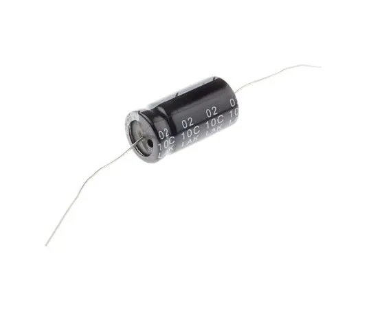 63-4989-84　RS PRO 10μF 400V dc Aluminium Electrolytic Capacitor, Through Hole 13 (Dia.) x 24mm +105°C 13mm 24mm　707-6411