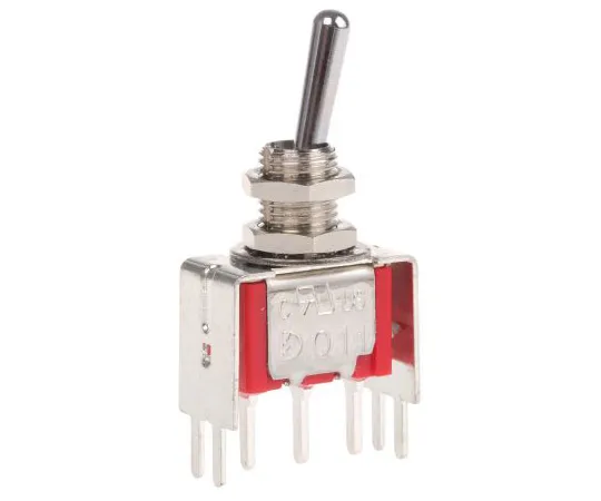 63-5035-78　RS PRO Single Pole Double Throw (SPDT) Toggle Switch, Latching, PCB　734-7075