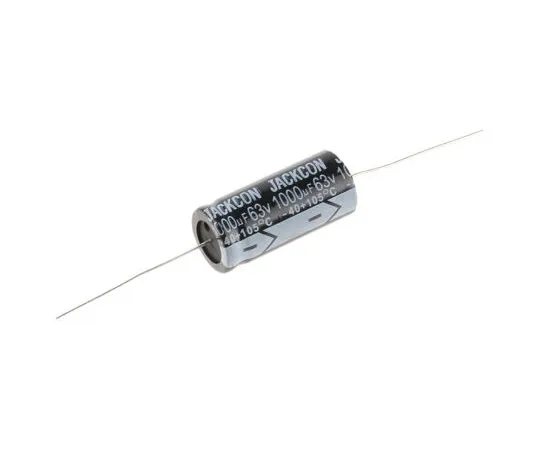 63-4990-44　RS PRO 1000μF 63V dc Aluminium Electrolytic Capacitor, Through Hole 16 (Dia.) x 36mm +105°C 16mm 36mm　707-6666