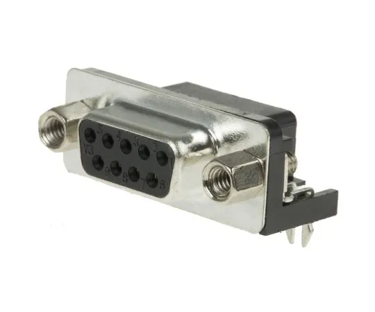 63-4939-37　ASSMANN WSW A-DF Series, 9 Way Right Angle Through Hole PCB D-sub Connector Socket, 2.77mm Pitch, with 4-40 UNC　A-DF 09 A/KG-T2