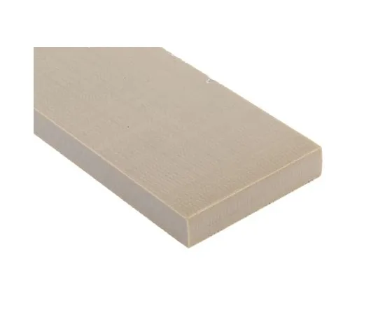 63-6554-18　Beige Plastic Sheet, 500mm x 50mm x 10mm　129-820