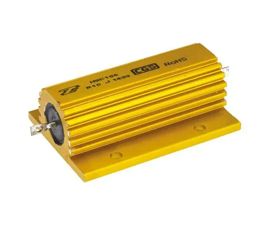 63-5020-62　TE Connectivity HSC100 Series Aluminium Ho***d Solder Lug Wire Wound Panel Mount Resistor, 100mΩ ±5% 100W　HSC100R10J