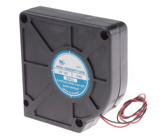 63-5100-82　RS PRO Centrifugal Fan 120 x 120 x 32mm, 59.47m³/h, 12 V dc DC　787-4025