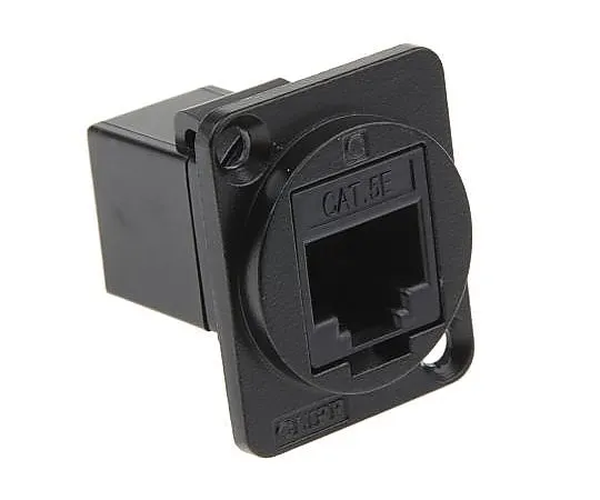63-5177-80　RS PRO Cat5e RJ45 Female Feedthrough Connector, 2 Port, UTP　916-0243