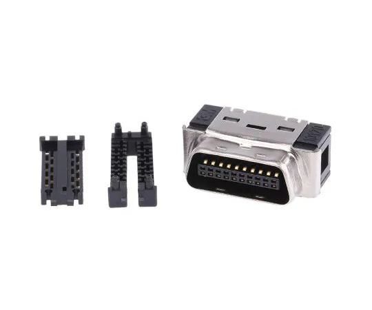 63-5085-50　3M 101 Series 1.27mm Pitch 20 Way Mini D Ribbon IDC Connector, Plug, Steel Shell　10120-6000EC
