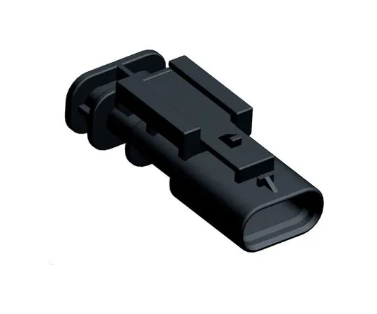 63-5174-63　TE Connectivity MCON 1.2 Series, 1 Row 3 Way In-Line Mount Plug Housing　1-1703494-1