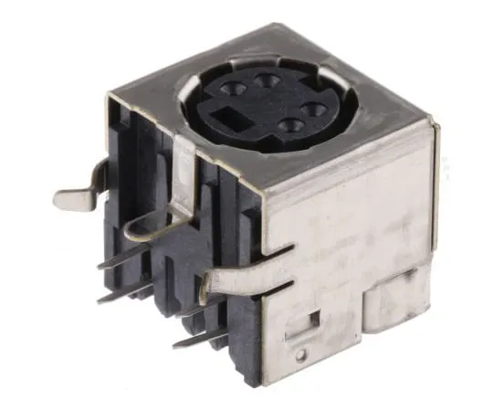 63-5065-44　TE Connectivity 4 Pole Right Angle Miniature Din Socket Socket　5749181-1