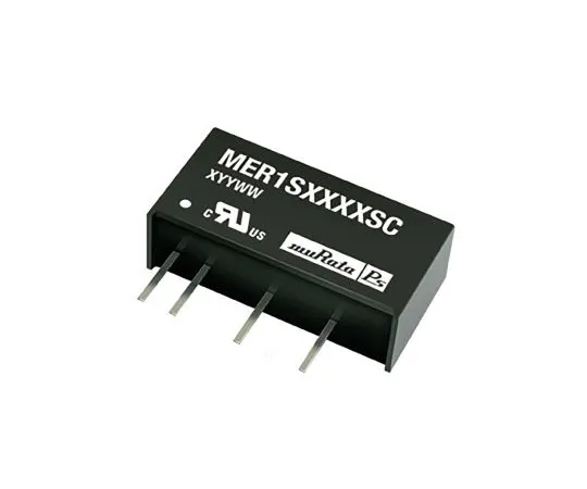 63-5027-10　Murata Power Solutions MER1 1W Isolated DC-DC Converter Through Hole, Voltage in 21.6 → 26.4 V dc, Voltage out　MER1S2405SC