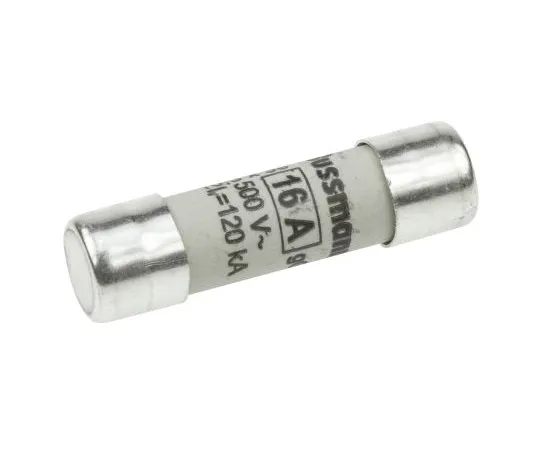 63-4985-80　Cooper Bussmann, 16A Ceramic Cartridge F***, 10 x 38mm　C10G16