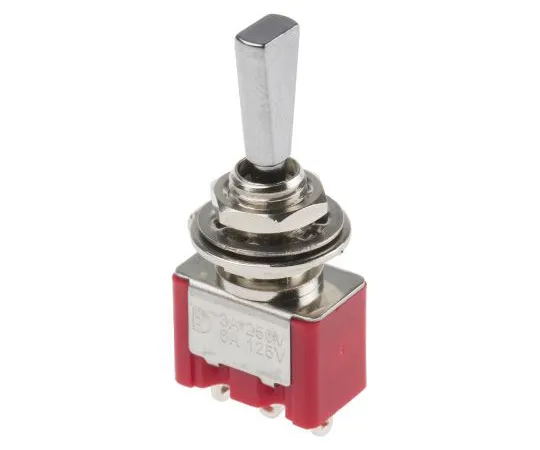 63-5035-61　RS PRO Single Pole Double Throw (SPDT) Toggle Switch, On-Off-On, Panel Mount　734-7000