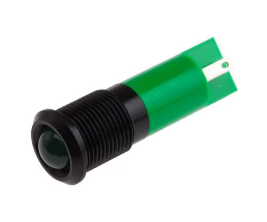 63-5146-88　RS PRO Green Indicator, 220 V ac, 14mm Mounting Hole Size, Faston, Solder Lug Termination, IP67　848-4611