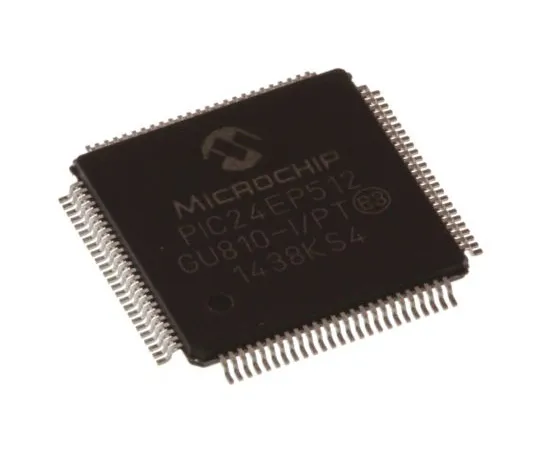 63-5065-11　Microchip, 16bit PIC Microcontroller, 70MHz, 536 kB Flash, 100-Pin TQFP　PIC24EP512GU810-I/PT