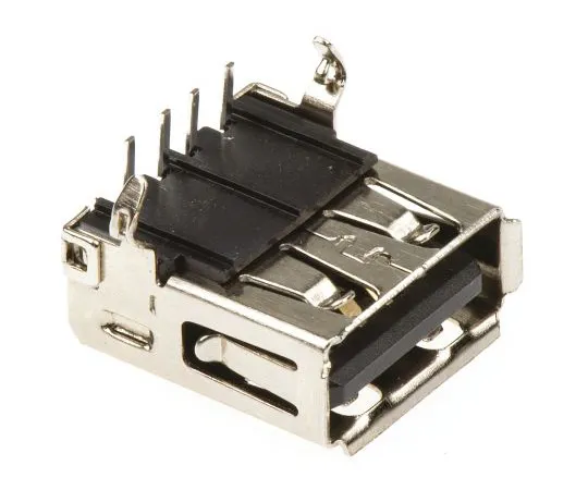 63-4939-74　ASSMANN WSW Right Angle Through Hole Type A USB Connector, Receptacle　A-USBSA