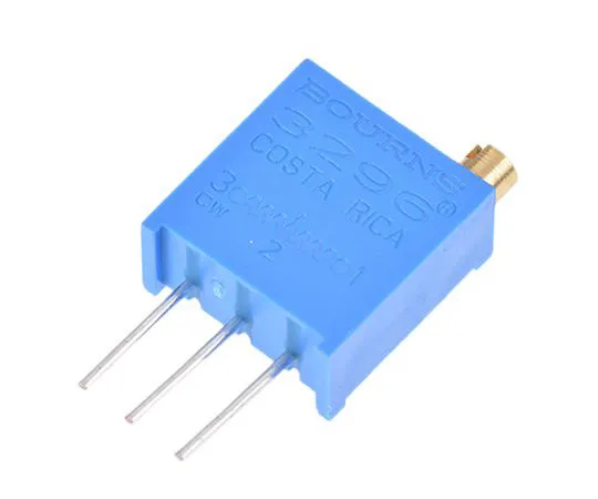 63-5098-18　25Ω Through Hole Trimmer Potentiometer 0.5W Top Adjust Bourns 3296 Series　3296W-1-250LF
