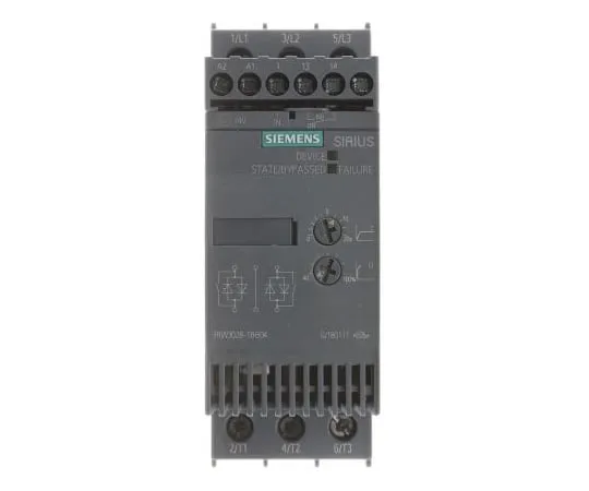 63-5050-12　Siemens 38 A Soft Starter 3RW30 Series, IP20, 18.5 kW　3RW3028-1BB04
