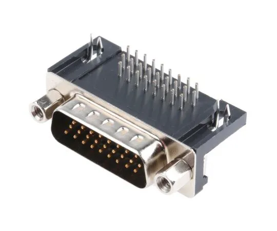 63-4970-95　Harting 26 Way Right Angle Through Hole PCB D-sub Connector Plug, 2.29mm Pitch, with 4-40 UNC Female Screwlocks,　9562627813