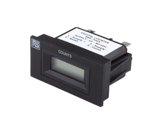 63-5165-78　RS Pro 6 Digit, LCD, Digital Counter, 30Hz, 10 → 80 V dc　896-7005