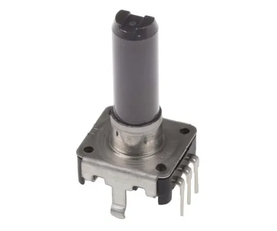 63-5030-16　Alps Alpine 24 Pulse Incremental Mechanical Rotary Encoder with a 6 mm Flat Shaft (Not Indexed), Through Hole　EC12E24204A9