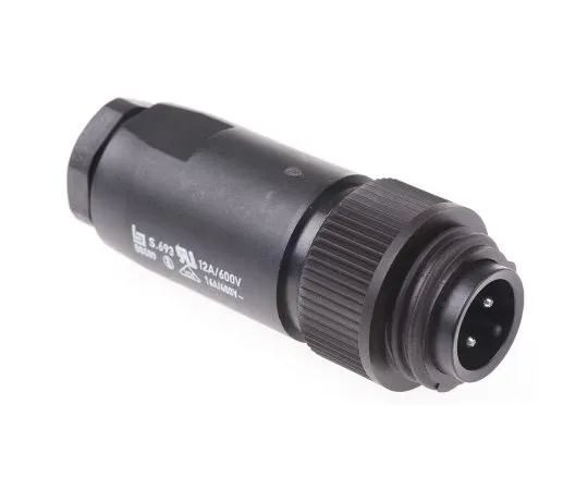 63-5035-07　Binder 693 Series Cable Mount Connector, 4 contacts Plug　99-4221-14-04