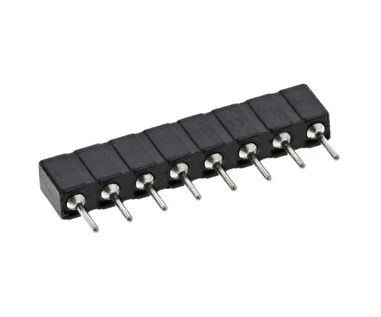 63-4983-43　8 Way Preci-Dip Straight Through Hole 2.54mm SIL Socket, Solder, 3A 100 V ac, 150 V dc　310-87-108-01-640101