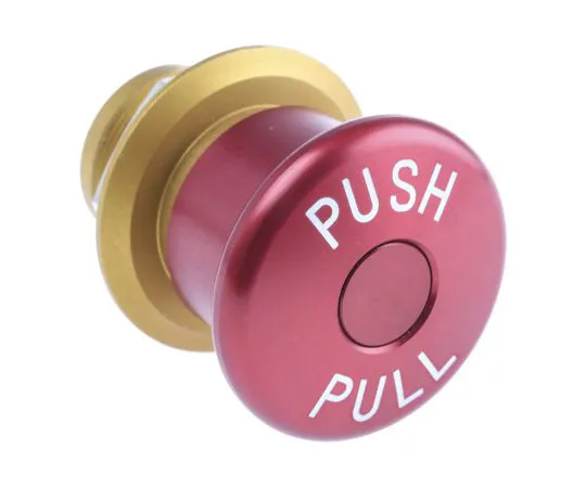 63-5080-01　Apem, Red, Pull to Reset 34mm Mushroom Head Emergency Button　ES1S41653001
