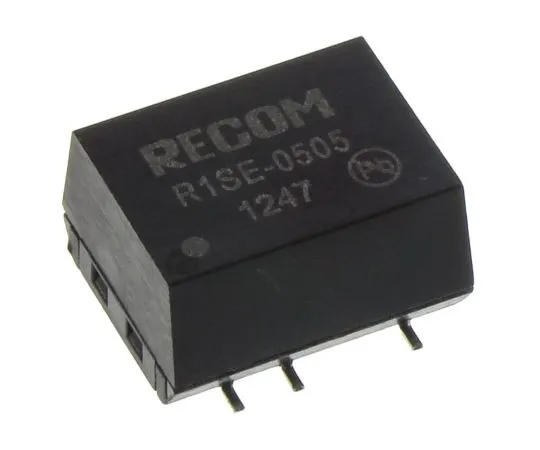 63-5085-32　Recom R1SE 1W Isolated DC-DC Converter Surface Mount, Voltage in 4.5 → 5.5 V dc, Voltage out 5V dc　R1SE-0505