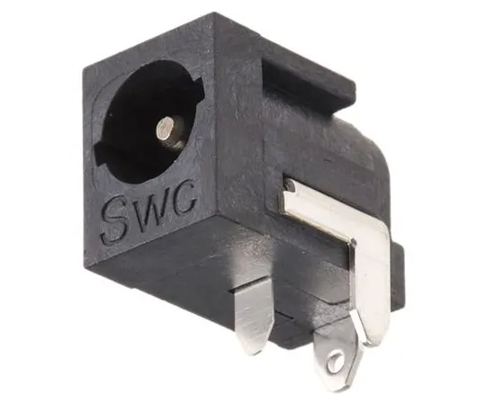 63-4986-89　Switchcraft Through Hole DC Power Socket Right Angle 5A　RAPC722BK