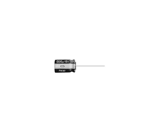 63-5008-44　Nichicon 33μF 63V dc Aluminium Electrolytic Capacitor, Through Hole 6.3 (Dia.) x 11mm +105°C 6.3mm 2.5mm　UPW1J330MED