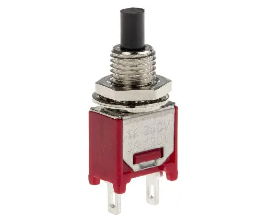 63-5035-36　RS PRO Single Pole Single Throw (SPST) Momentary Push Button Switch, 4.95 (Dia.)mm, Panel Mount, 32/50/125V ac　734-6735