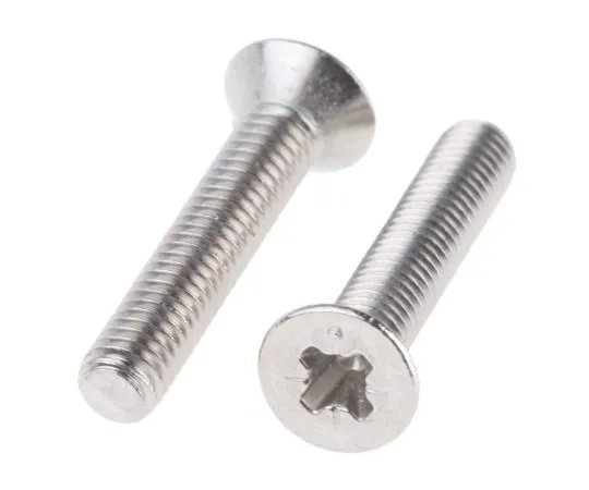 63-5173-71　RS Pro, M4 Countersunk Head, 6mm Steel Pozidriv Bright Zinc Plated0.7　908-7504