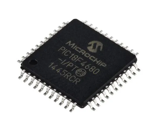 63-4975-83　Microchip, 8bit PIC Microcontroller, 40MHz, 1.024 kB, 64 kB Flash, 44-Pin TQFP　PIC18F4680-I/PT