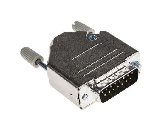 63-5080-70　15 Way D-Sub Plug Connector Kit With Assembly, Contact Insert, D-sub Plug Connector, Full Metal Jack Screws, Hood, UNC　MHDTZK15-DB15P-K