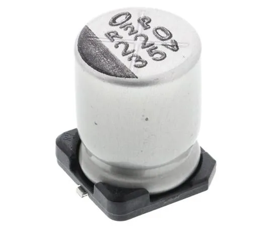 63-5041-69　Nichicon 220μF 35V dc Aluminium Electrolytic Capacitor, Surface Mount 8 (Dia.) x 10mm +105°C 8mm 3.1mm　UWT1V221MNL1GS