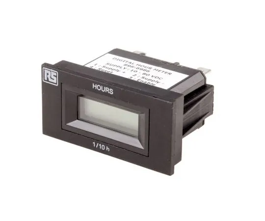 63-5165-75　RS PRO Hour Counter, 6 digits, LCD, Screw Connection, 10 → 80 V dc　896-6986