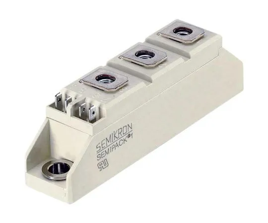 63-5172-17　Semikron, SKKT 106/16 E, Dual Thyristor Module, SCR, 106A 1600V, 7-Pin A 46　SKKT 106/16 E